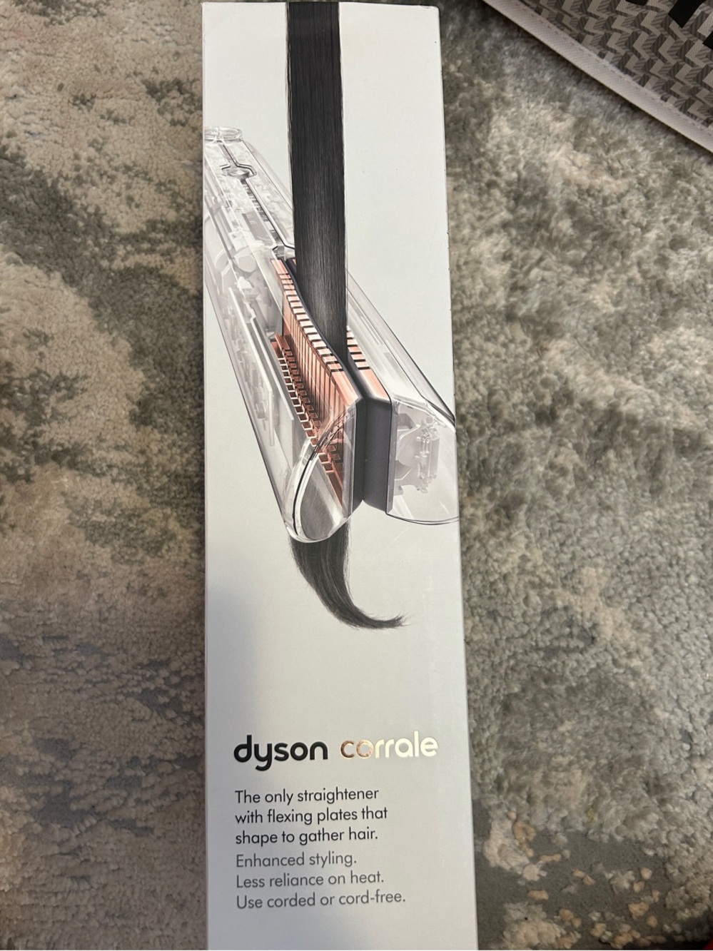 Dyson Corrale Hair Straightener — White and Copper Accents